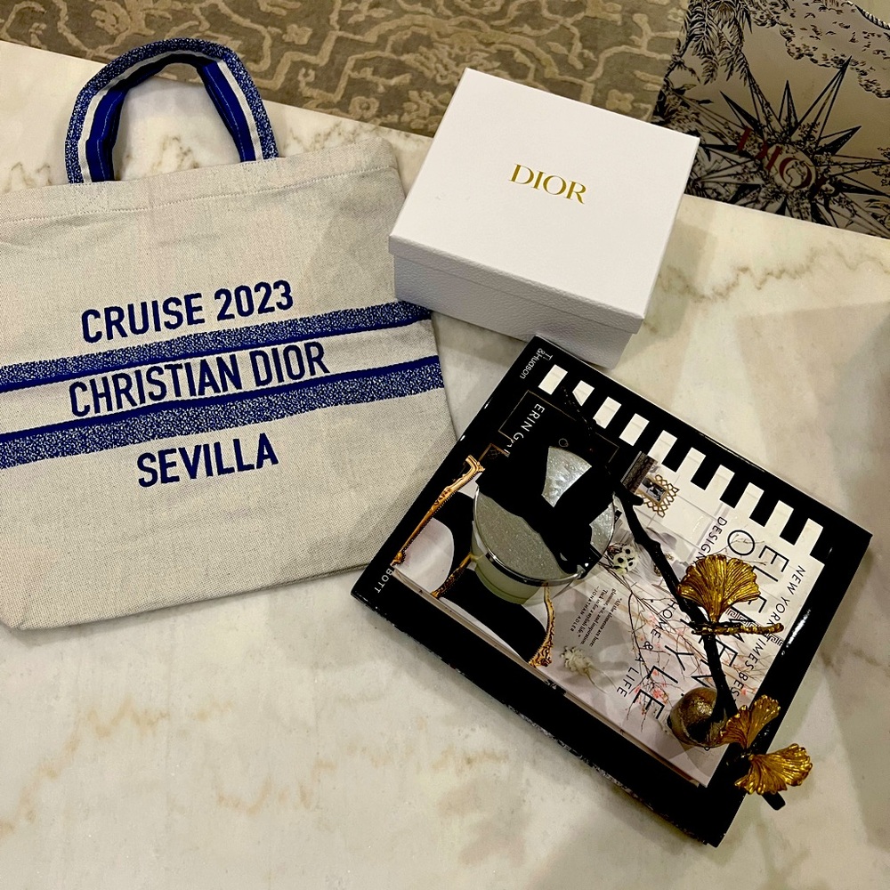 Dior fabric tote